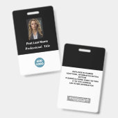 Benutzerdefiniertes Mitarbeiter-ID-Abzeichen - Nam Ausweis (Vorder- & Rückseite)