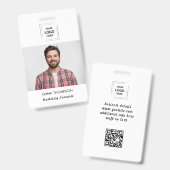 Benutzerdefiniertes Mitarbeiter-ID-Design Ausweis (Vorder- & Rückseite)