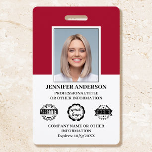 Benutzerdefiniertes Mitarbeiter-ID-Foto-Logo Moder Ausweis