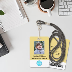 Benutzerdefiniertes Mitarbeiter-Logo Barcode Foto  Ausweis