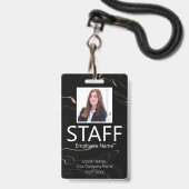 Benutzerdefiniertes Mitarbeiter-QR-Code-Event-Marm Ausweis (Vorderseite mit Lanyard)