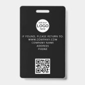Benutzerdefiniertes Mitarbeiter-QR-Code-Event-Marm Ausweis (Rückseite)