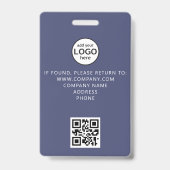 Benutzerdefiniertes Mitarbeiter-QR-Code-Event-Viol Ausweis (Rückseite)