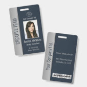 Benutzerdefiniertes Mitarbeiterfoto, Barcode, Logo Ausweis (Vorder- & Rückseite)
