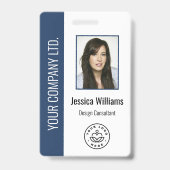 Benutzerdefiniertes Mitarbeiterfoto, Barcode, Logo Ausweis (Vorderseite)