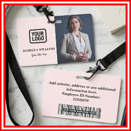 Benutzerdefiniertes Mitarbeiterfoto, Barcode, Logo Ausweis