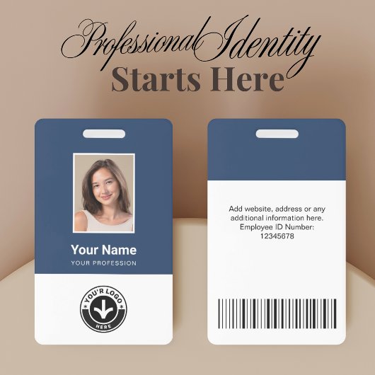 Benutzerdefiniertes Mitarbeiterfoto, Barcode, Logo Ausweis