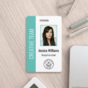 Benutzerdefiniertes Mitarbeiterfoto, Barcode, Logo Ausweis