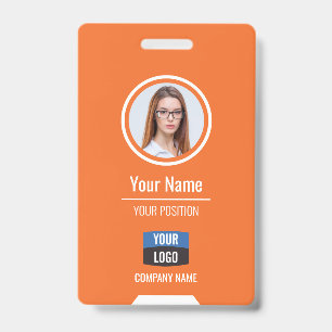 Benutzerdefiniertes Mitarbeiterfoto, Barcode, Logo Ausweis