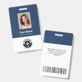 Benutzerdefiniertes Mitarbeiterfoto, Barcode, Logo Ausweis (Vorder- & Rückseite)
