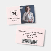Benutzerdefiniertes Mitarbeiterfoto, Barcode, Logo Ausweis (Vorder- & Rückseite)