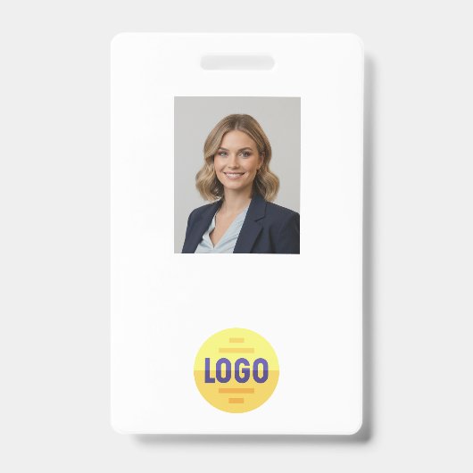 Benutzerdefiniertes Mitarbeiterfoto, Barcode, Logo Ausweis (Vorderseite)