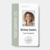 Benutzerdefiniertes Mitarbeiterfoto, Logo, Name Sa Ausweis (Vorderseite)