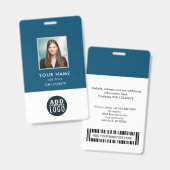 Benutzerdefiniertes Mitarbeiterfoto mit Barcode-Ge Ausweis (Vorder- & Rückseite)