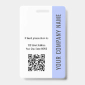 Benutzerdefiniertes Mitarbeiterfoto, QR-Code, Logo Ausweis (Rückseite)