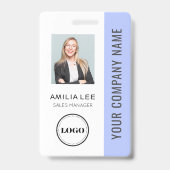 Benutzerdefiniertes Mitarbeiterfoto, QR-Code, Logo Ausweis (Vorderseite)