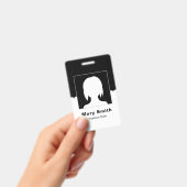 Benutzerdefiniertes Mitarbeiterfoto, QR-Code, Logo Ausweis (Handheld)
