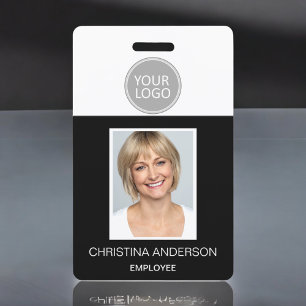 Benutzerdefiniertes Mitarbeiternamen-Logo Foto Unt Ausweis