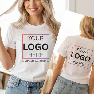 Benutzerdefiniertes Mitarbeiternamen-Logo Persona T-Shirt