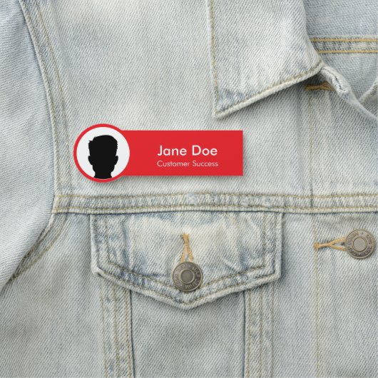 Benutzerdefiniertes Mitarbeiterprofil Namensschild (Beispiel)