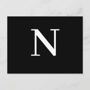 Benutzerdefiniertes modernes Alphabet-Initial-Desi Postkarte