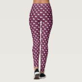Benutzerdefiniertes modernes Aussie-Silhouette-Mus Leggings (Rückseite)