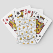 Benutzerdefiniertes modernes Chic Sommer-Daisy-Blu Spielkarten (Rückseite)