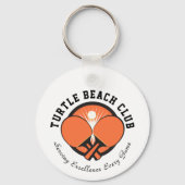Benutzerdefiniertes modernes Design Monogramm-Gesc Schlüsselanhänger (Rückseite)