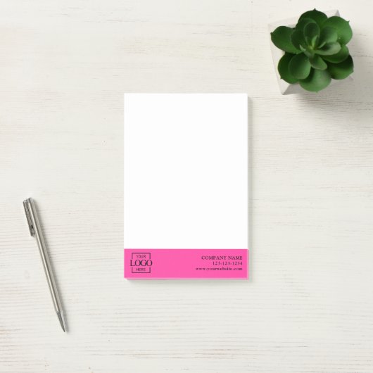 Benutzerdefiniertes modernes einfaches Geschäftslo Post-it Klebezettel (Büro)