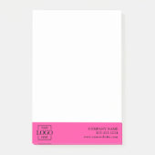 Benutzerdefiniertes modernes einfaches Geschäftslo Post-it Klebezettel (Vorderseite)