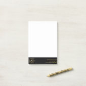 Benutzerdefiniertes modernes einfaches Geschäftslo Post-it Klebezettel (Auf Schreibtisch)