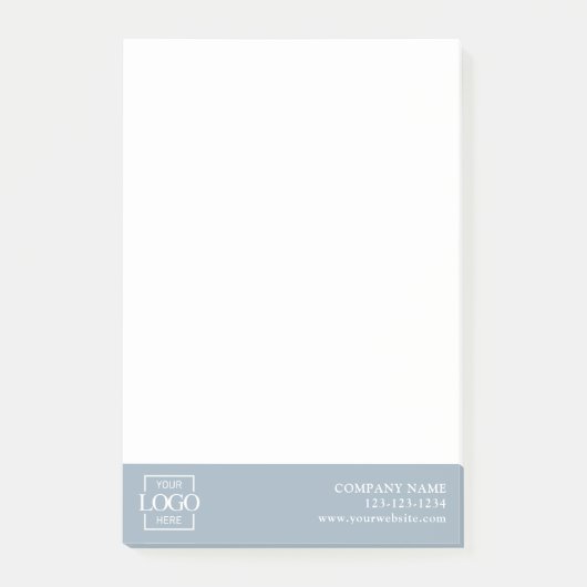 Benutzerdefiniertes modernes einfaches Geschäftslo Post-it Klebezettel (Vorderseite)