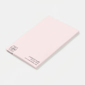 Benutzerdefiniertes modernes einfaches Geschäftslo Post-it Klebezettel (angewinkelt)