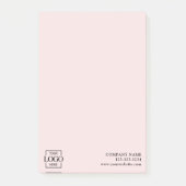 Benutzerdefiniertes modernes einfaches Geschäftslo Post-it Klebezettel (Vorderseite)