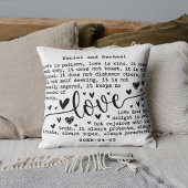 Benutzerdefiniertes modernes elegantes Namen & Dat Kissen