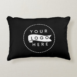 Benutzerdefiniertes modernes Firmenlogo Dekokissen