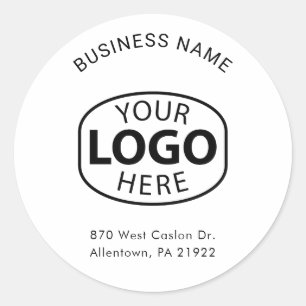 Benutzerdefiniertes, modernes Firmenlogo Runder Aufkleber