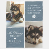 Benutzerdefiniertes modernes Foto für die Haustier Fleecedecke (Vorderseite)