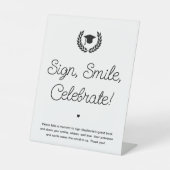 Benutzerdefiniertes, modernes Gästebuch für eine e Sockelschild (Vorderseite)