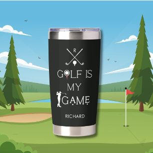 *Benutzerdefiniertes Modernes Golf ist mein Spiel Thermobecher