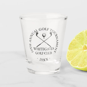 Benutzerdefiniertes modernes Golfclub-Turnier Schnapsglas