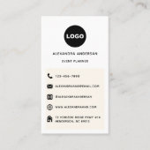 Benutzerdefiniertes, modernes Logo der Minimalisti Visitenkarte (Vorderseite)