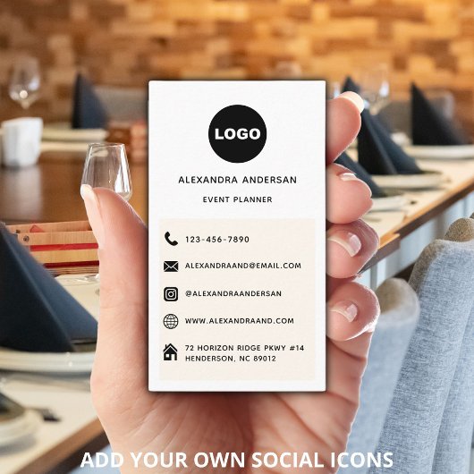 Benutzerdefiniertes, modernes Logo der Minimalisti Visitenkarte