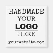 benutzerdefiniertes modernes Logo Geschäft brandge Magnet (Vorne)