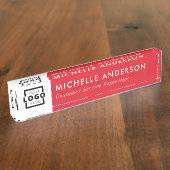 Benutzerdefiniertes, modernes Minimalistisches Fir Namensplakette (Seite)