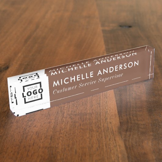 Benutzerdefiniertes, modernes Minimalistisches Fir Namensplakette (Seite)