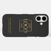 Benutzerdefiniertes modernes minimalistisches Logo Case-Mate iPhone Hülle (Rückseite (Horizontal))