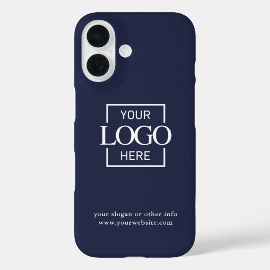 Benutzerdefiniertes modernes minimalistisches Logo Case-Mate iPhone Hülle (Rückseite)