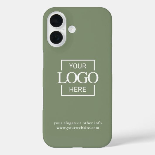 Benutzerdefiniertes modernes minimalistisches Logo Case-Mate iPhone Hülle (Rückseite)