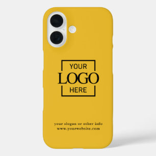 Benutzerdefiniertes modernes minimalistisches Logo iPhone 16 Hülle